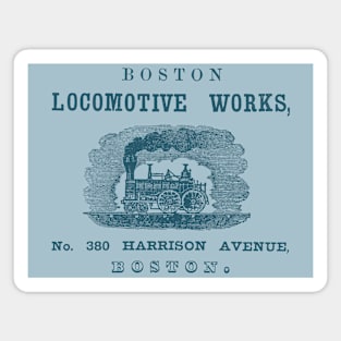 1852 Boston Locomotive Works Magnet